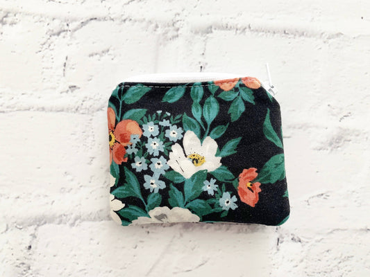 Small Fabric Pouch, Zipper Pouch, Coin Purse, Coin Pouch
