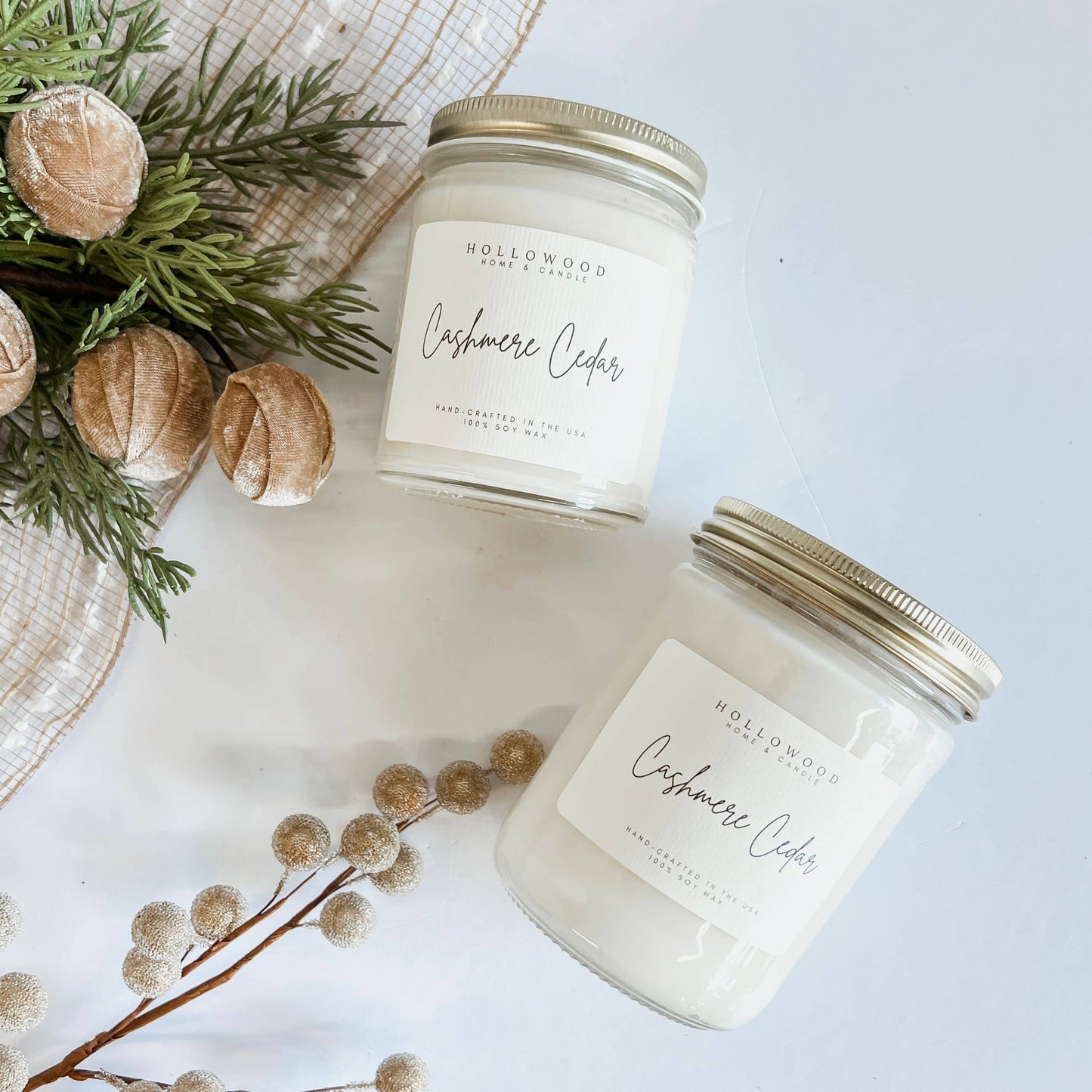 CASHMERE CEDAR | HOLIDAY CANDLE | 100% SOY WAX | 13 OZ