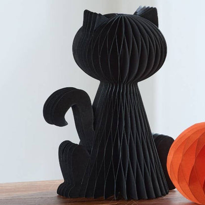 Honeycomb Pumpkin Autumn Shelf Sitter, Halloween Table