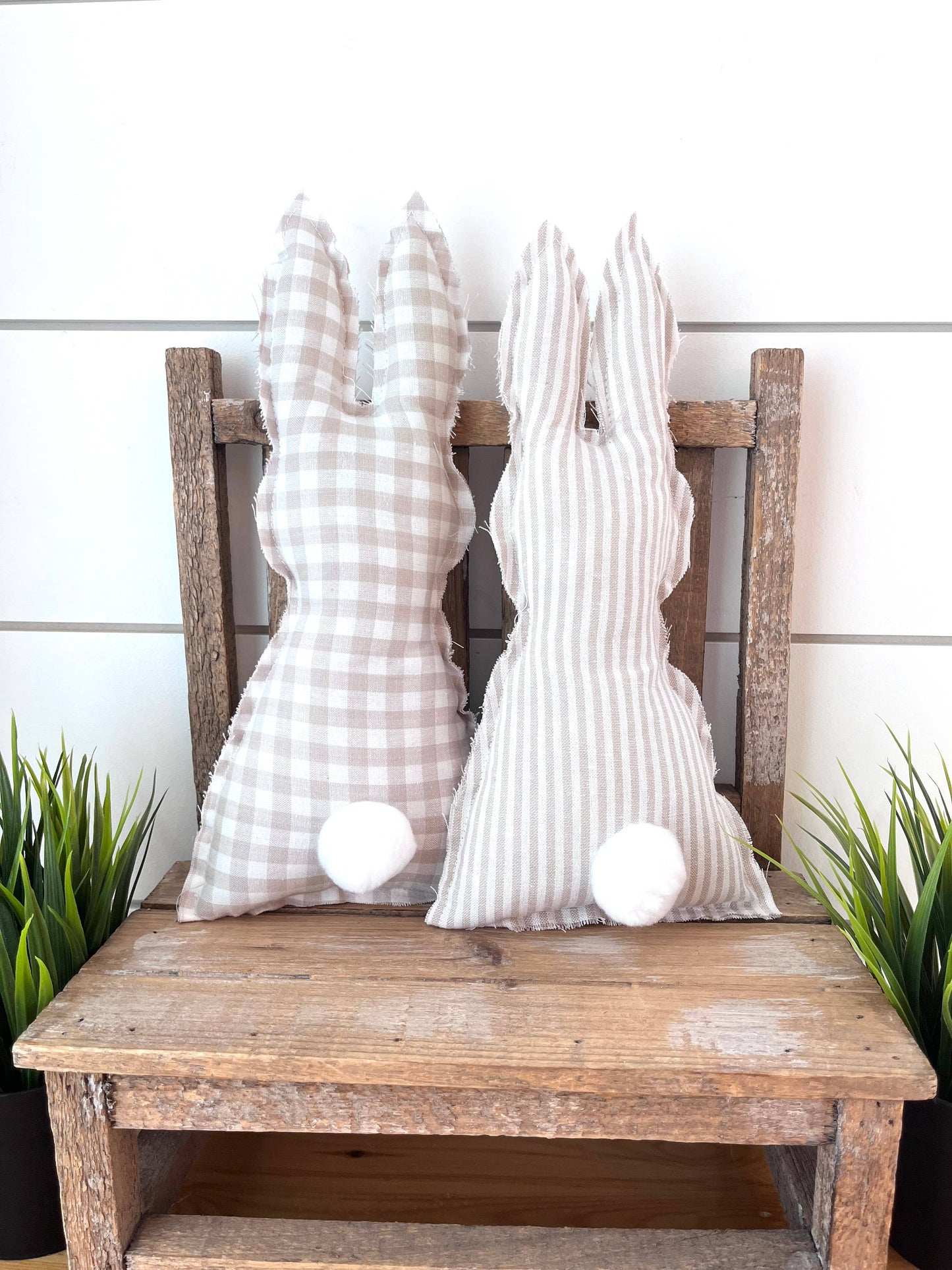 Rustic Spring Easter Cottontail Bunnies