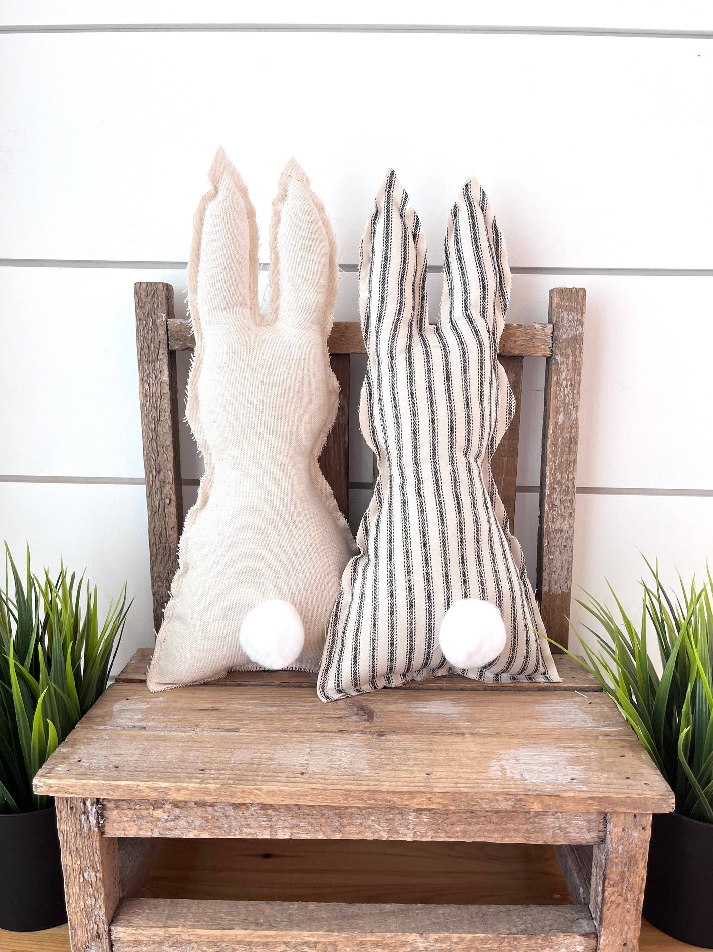 Rustic Spring Easter Cottontail Bunnies