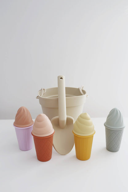 Classic Retro Silicone Ice Cream Beach Set