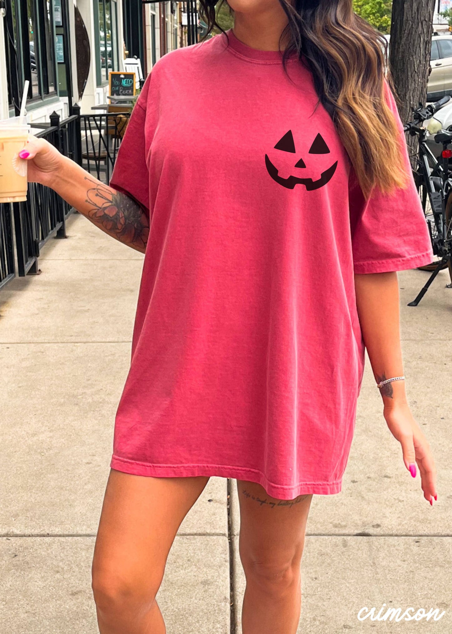 Jack-O-Lantern Face Tee *7 Colors (S-3X)