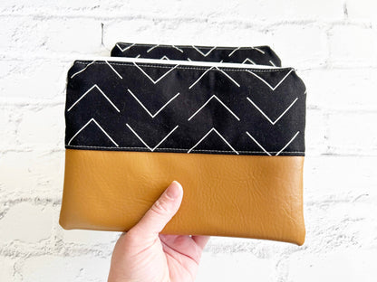 Cosmetic bag, Flat Make up bag, Zipper Pouch