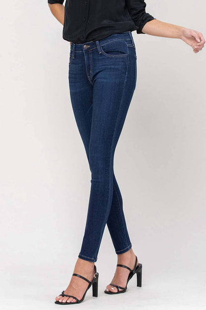 MID RISE ANKLE SKINNY JEANS G1009