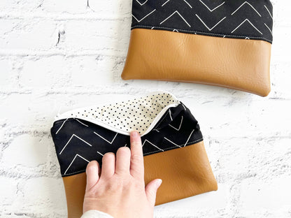 Cosmetic bag, Flat Make up bag, Zipper Pouch