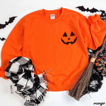 Jack-O-Lantern Face Sweatshirt *5 Colors (S-3X)
