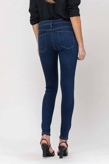 MID RISE ANKLE SKINNY JEANS G1009