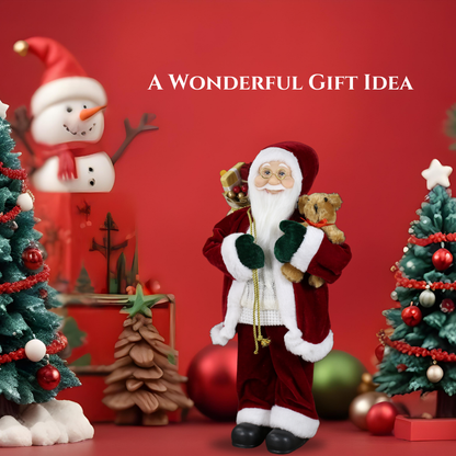 SINT 18 Inch Christmas Standing Santa Claus Doll Statue Figurine Ornament