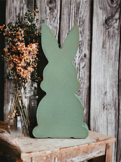 Primitive Rustic Wood Bunny Shelf Sitter - Style Four