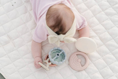 Classic Silicone Stacking Teething Ring Toy 