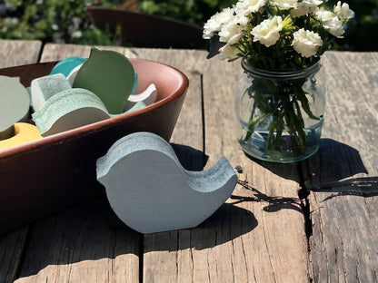 Primitive/Rustic MINI Wood Bird Bowl Fillers - set of 3