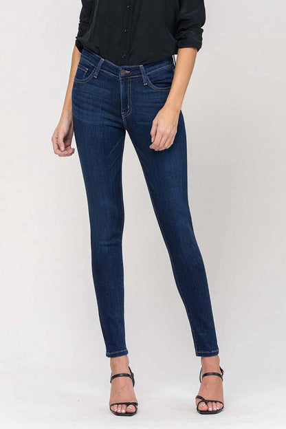 MID RISE ANKLE SKINNY JEANS G1009