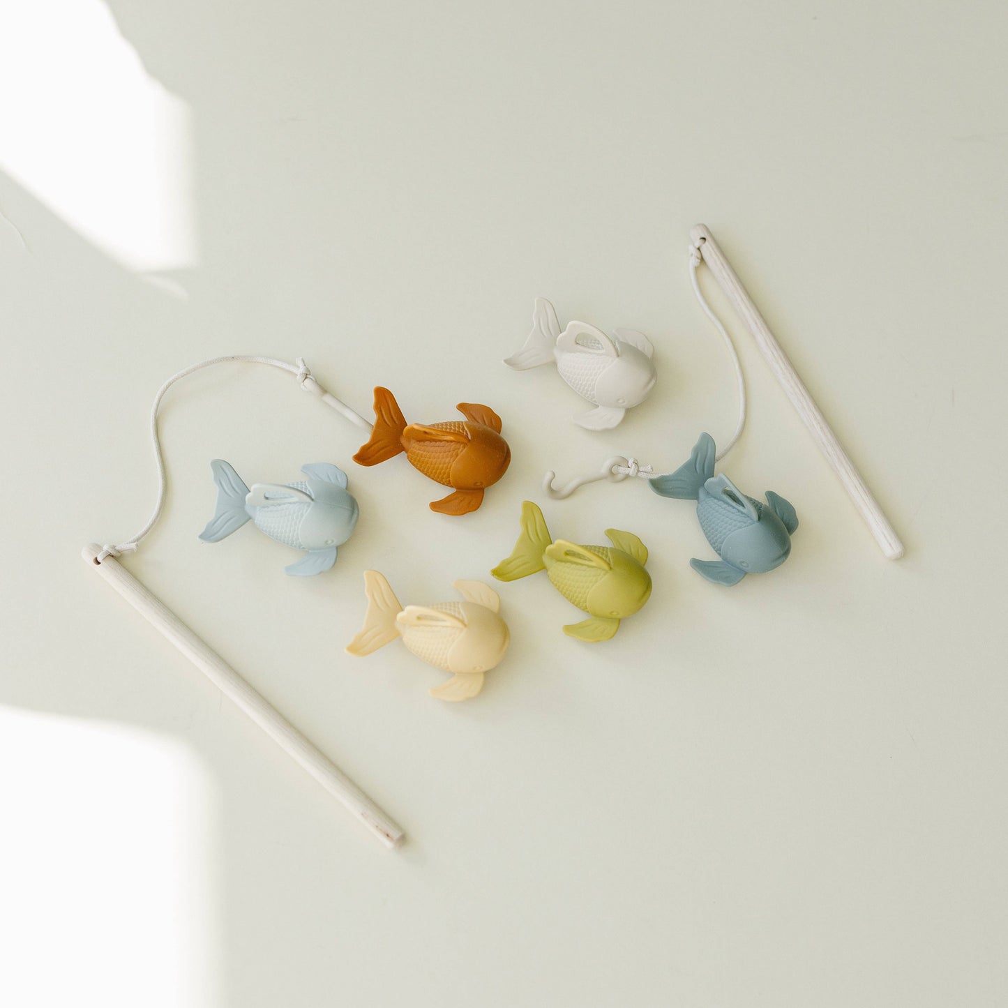 Silicone and Wood Fishing Play Set