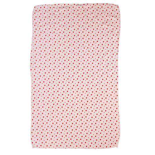 Hearts & Dots Waffle Weave Pattern Towels - Valentines Gifts