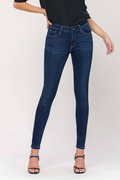 MID RISE ANKLE SKINNY JEANS G1009