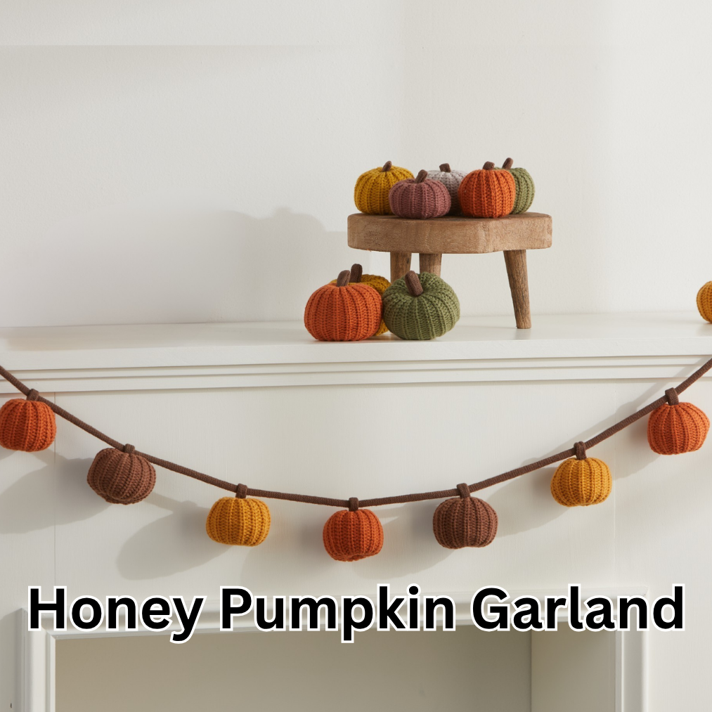Colorful Pumpkin Knit Fall Home Decor, Thoughtful Gift, Best