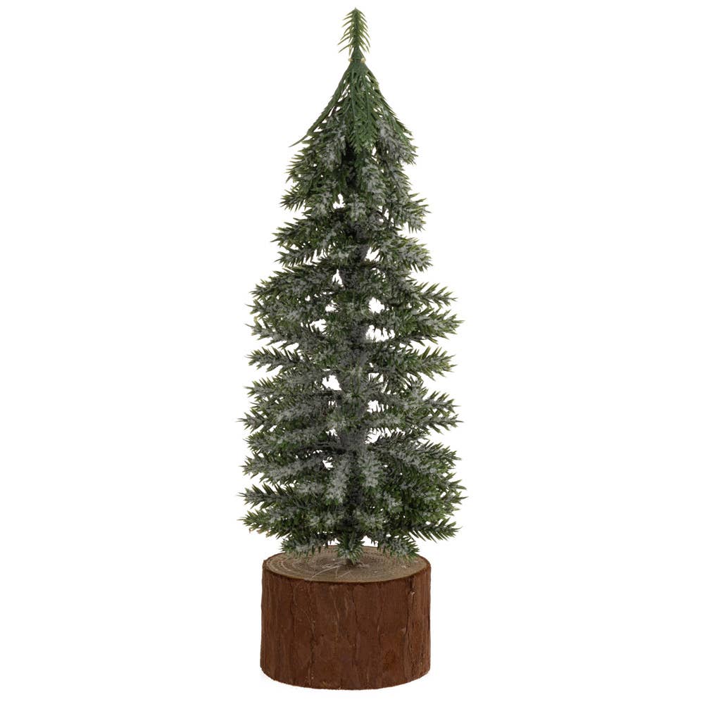 9.75" Tall Forest Icy Pine Tree Christmas