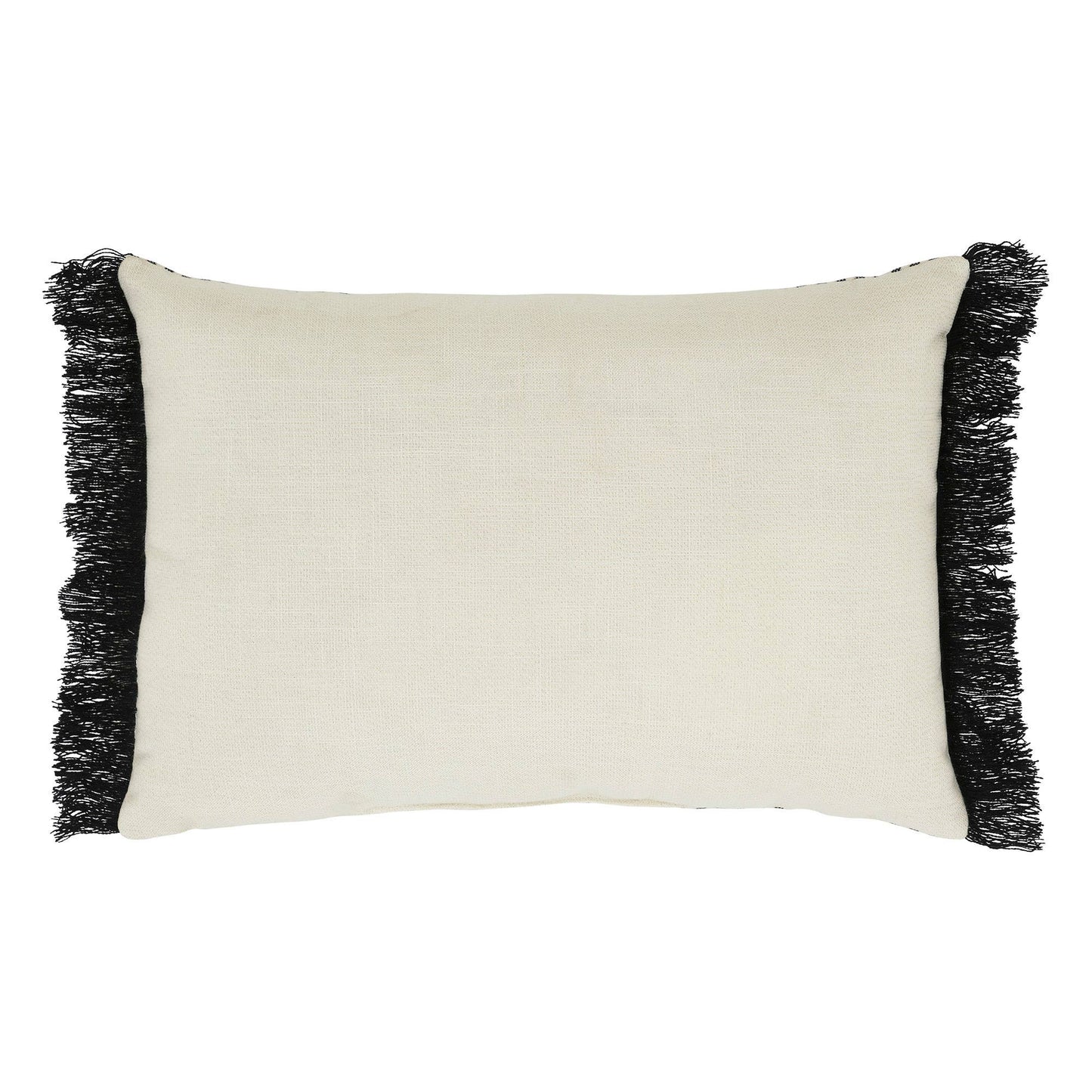 Hocus Pocus Fringed Decorative Accent Lumbar Throw Pillow, Textured Home Decor for Living Room Bedroom, 14x20 Inch Rectangular