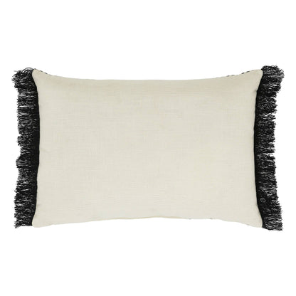 Hocus Pocus Fringed Decorative Accent Lumbar Throw Pillow, Textured Home Decor for Living Room Bedroom, 14x20 Inch Rectangular